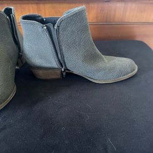 Gray booties